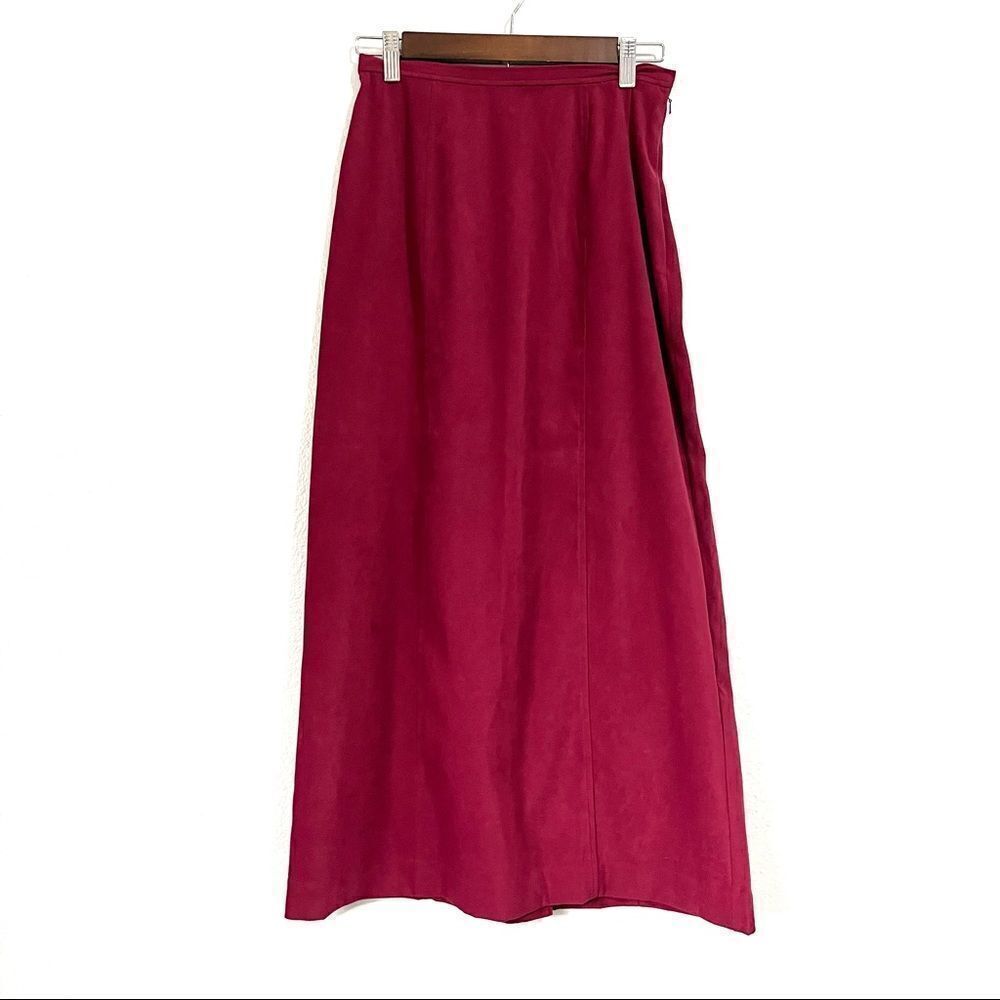 L. L. Bean Red Maxi Skirt Size 4